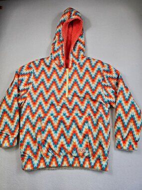 Eubi Teddy Borg Hooded Jacket Large Hoodie Sherpa Reversible